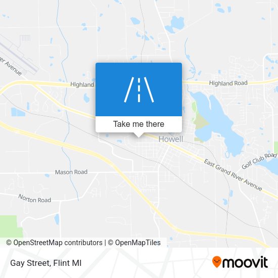 Gay Street map