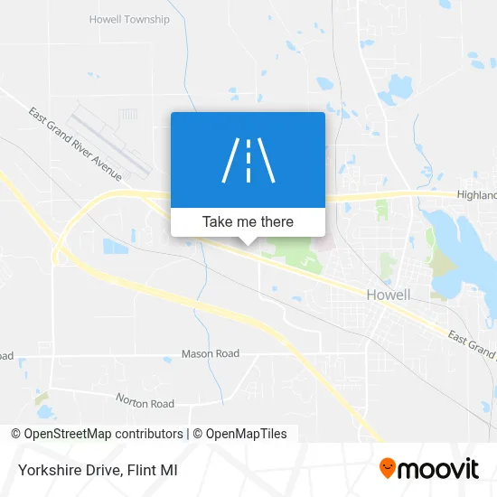 Yorkshire Drive map