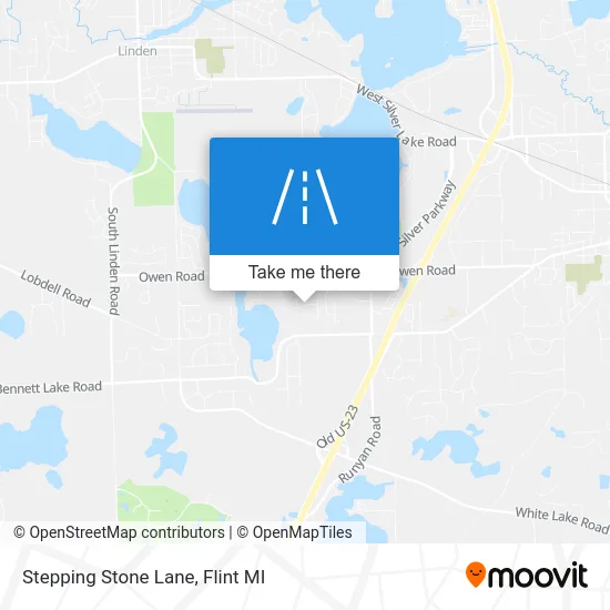 Stepping Stone Lane map