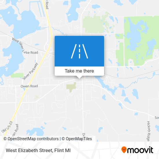 Mapa de West Elizabeth Street