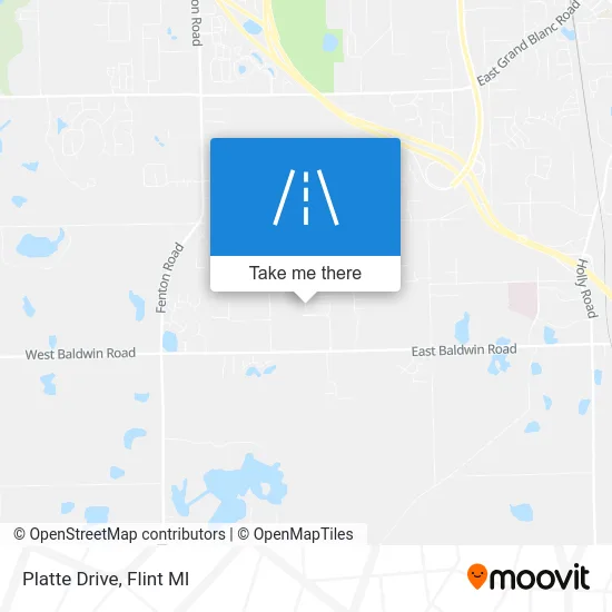 Platte Drive map