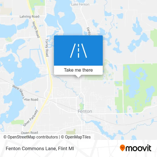 Fenton Commons Lane map
