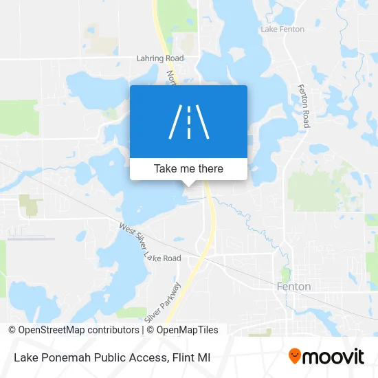 Lake Ponemah Public Access map
