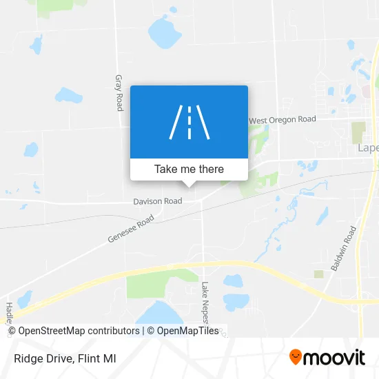 Ridge Drive map