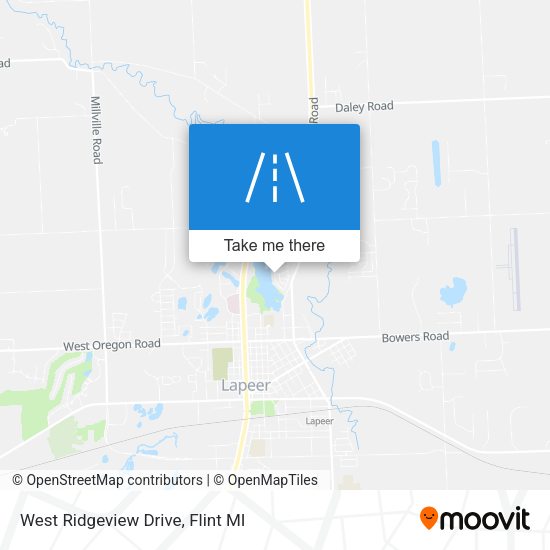 West Ridgeview Drive map