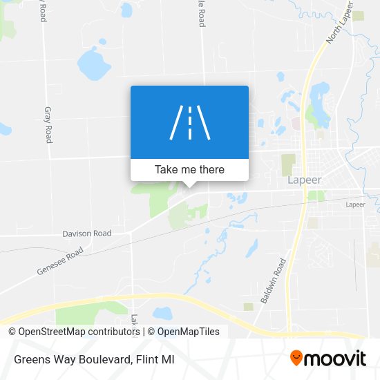 Greens Way Boulevard map
