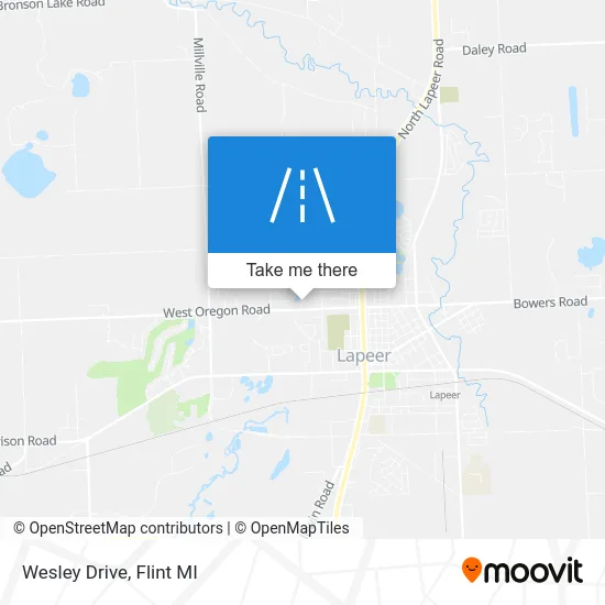 Wesley Drive map