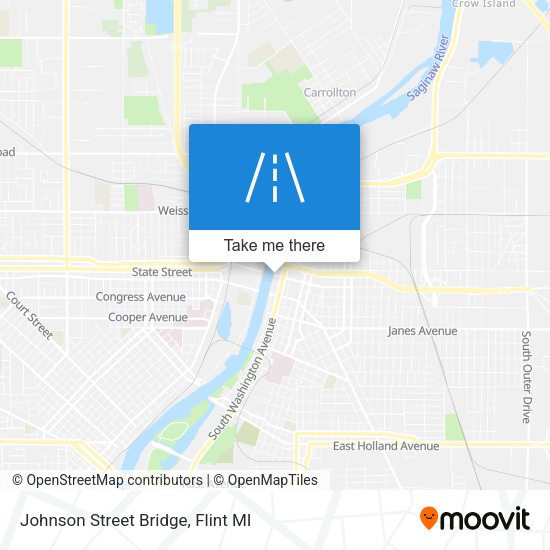 Johnson Street Bridge map
