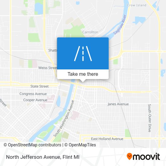 Mapa de North Jefferson Avenue
