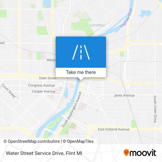 Water Street Service Drive map