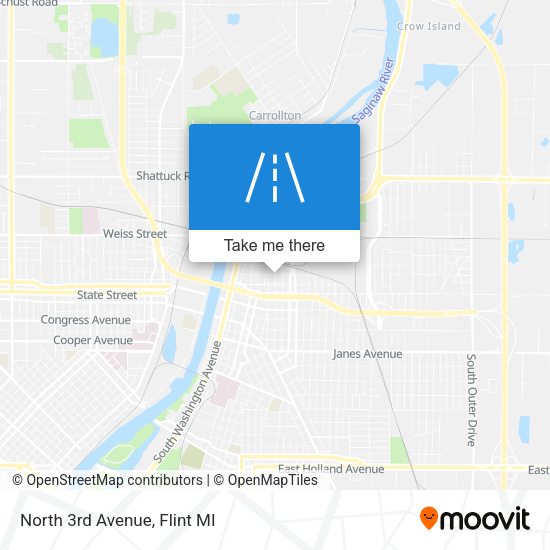 Mapa de North 3rd Avenue