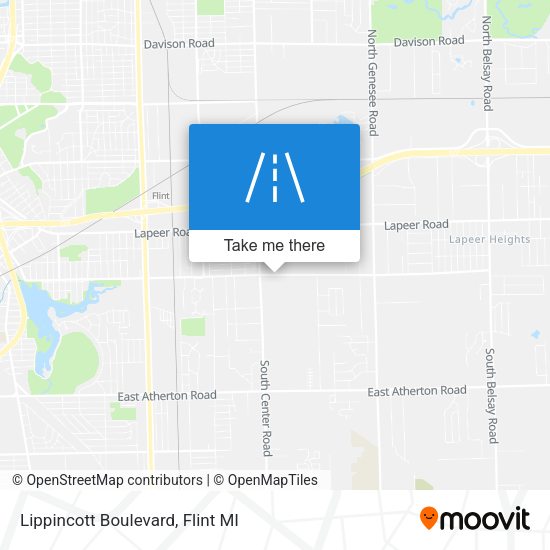 Lippincott Boulevard map