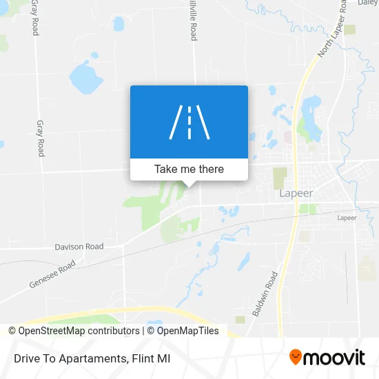 Drive To Apartaments map