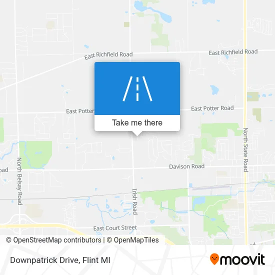 Downpatrick Drive map