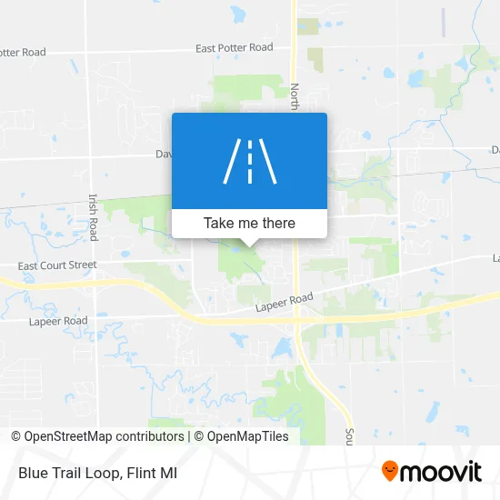 Blue Trail Loop map