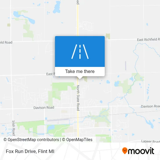 Fox Run Drive map