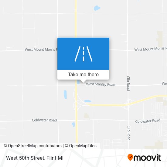 Mapa de West 50th Street