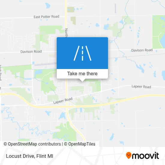 Locust Drive map