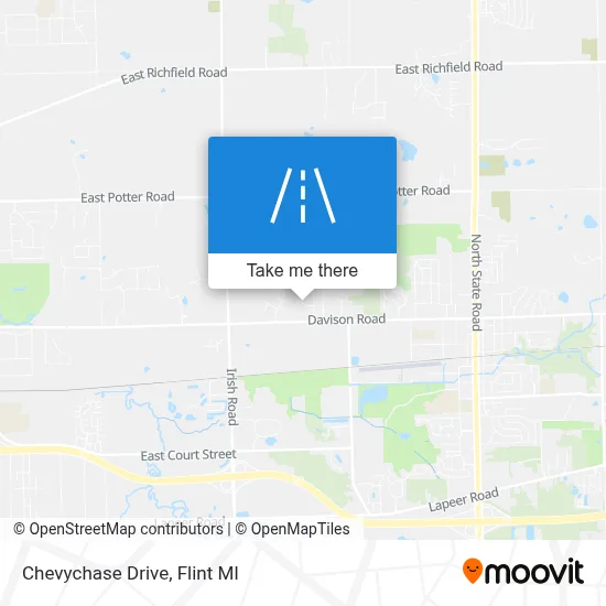 Chevychase Drive map