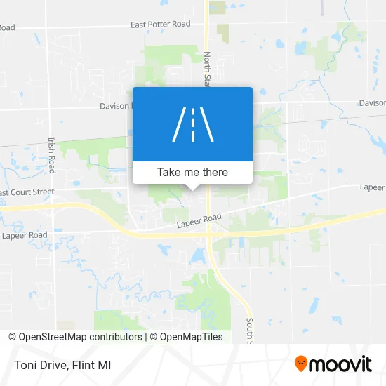 Toni Drive map