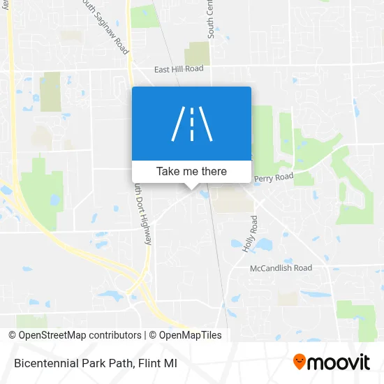 Bicentennial Park Path map