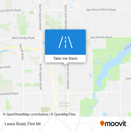 Lewis Road map