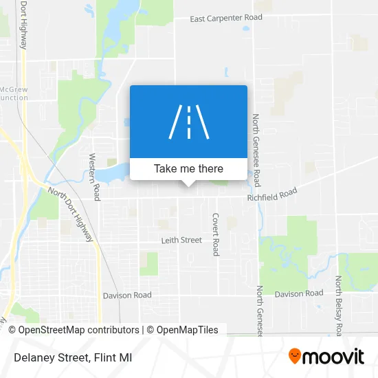 Delaney Street map