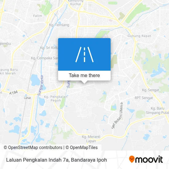 Laluan Pengkalan Indah 7a map