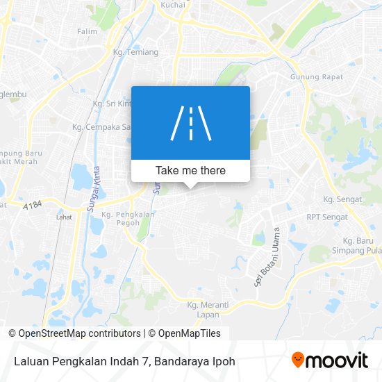 Laluan Pengkalan Indah 7 map