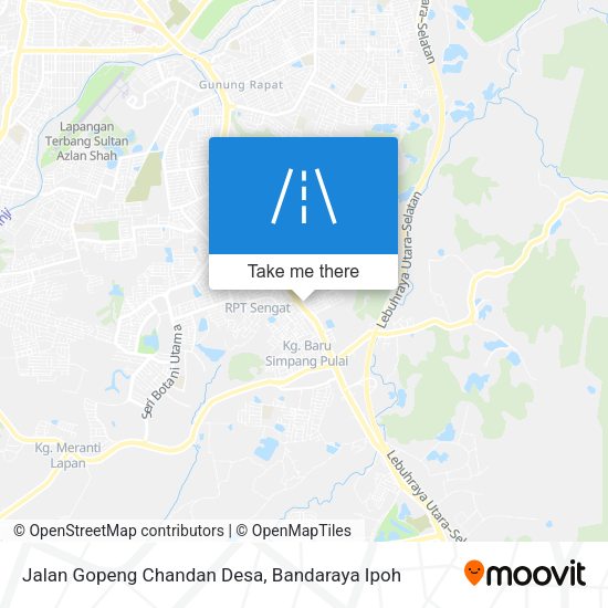 Jalan Gopeng Chandan Desa map