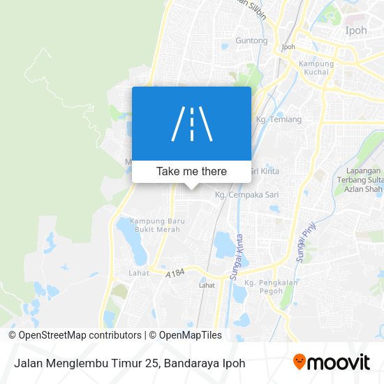 Jalan Menglembu Timur 25 map