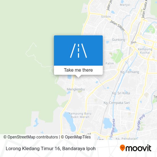 Peta Lorong Kledang Timur 16