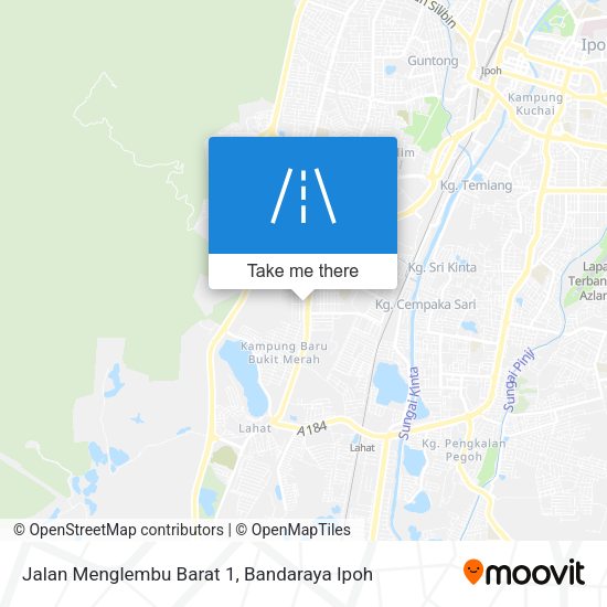 Peta Jalan Menglembu Barat 1