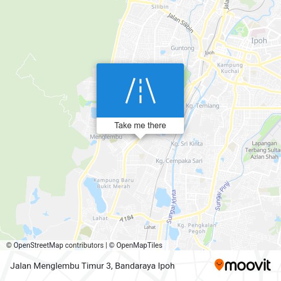 Peta Jalan Menglembu Timur 3