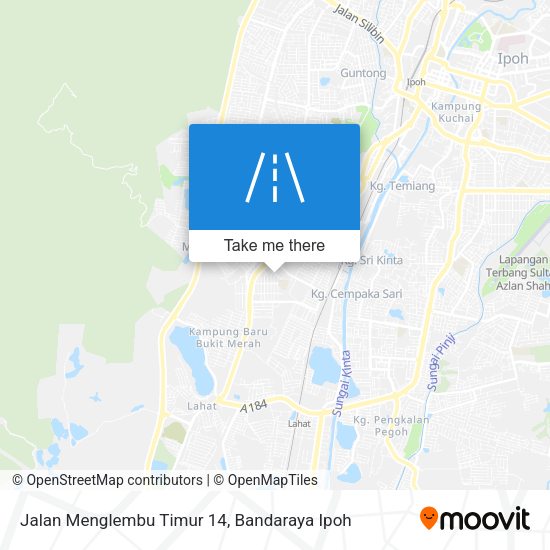 Peta Jalan Menglembu Timur 14