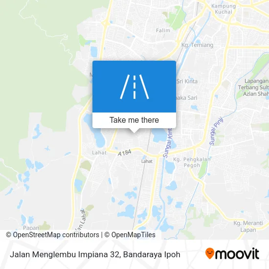Jalan Menglembu Impiana 32 map