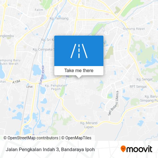 Peta Jalan Pengkalan Indah 3