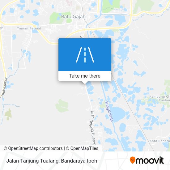 Peta Jalan Tanjung Tualang