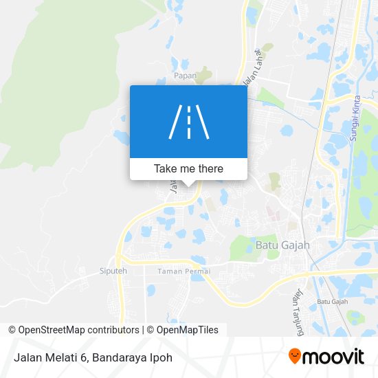 Jalan Melati 6 map