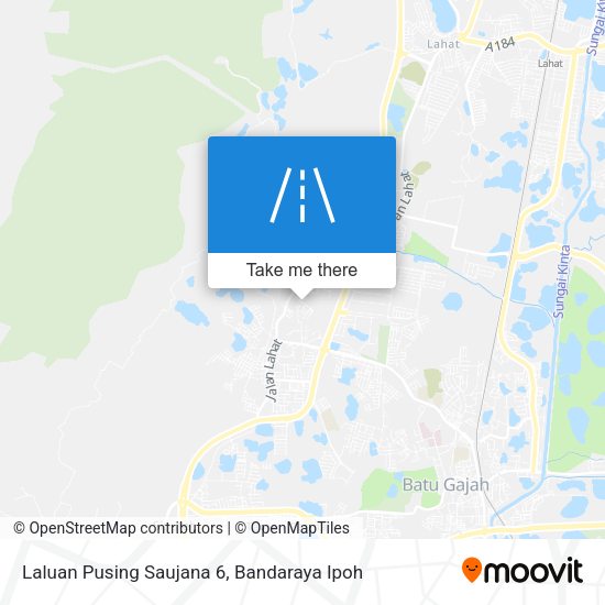 Laluan Pusing Saujana 6 map