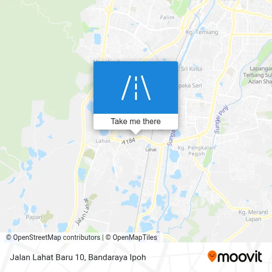 Jalan Lahat Baru 10 map