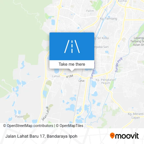 Jalan Lahat Baru 17 map