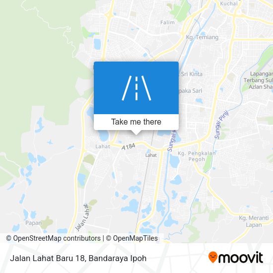 Jalan Lahat Baru 18 map