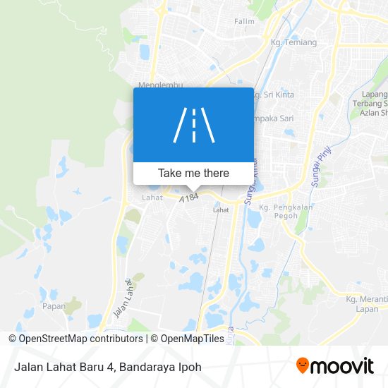 Jalan Lahat Baru 4 map