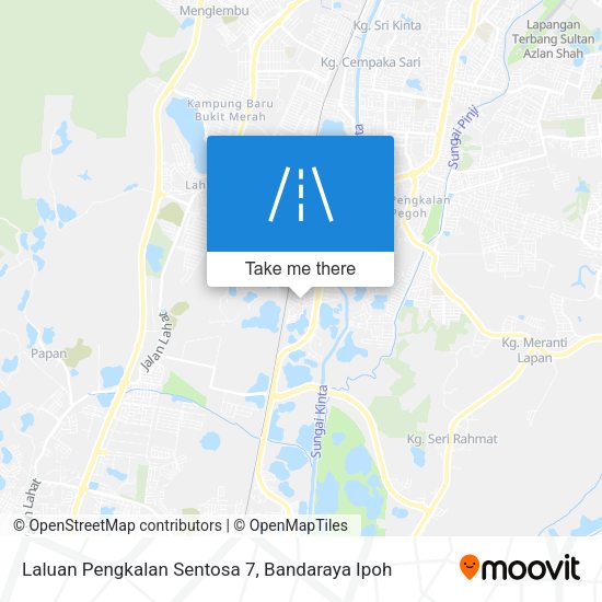 Laluan Pengkalan Sentosa 7 map