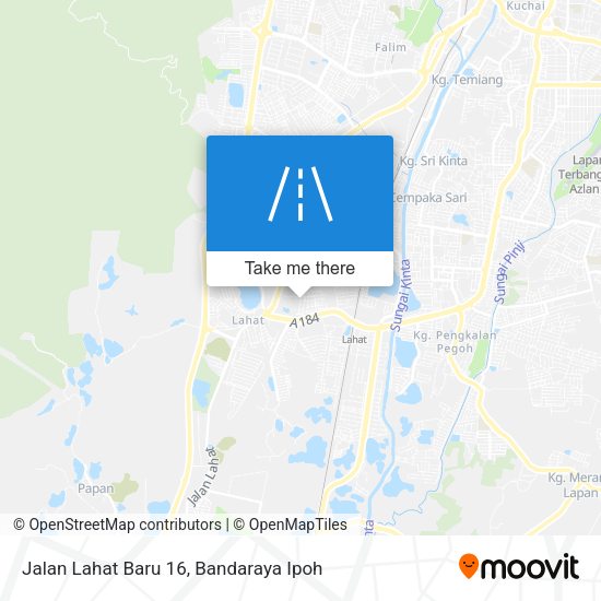 Jalan Lahat Baru 16 map