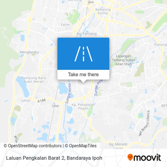 Laluan Pengkalan Barat 2 map