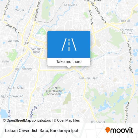 Laluan Cavendish Satu map