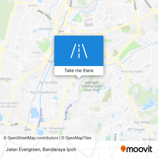 Jalan Evergreen map