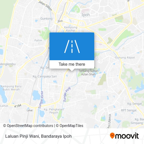 Laluan Pinji Wani map
